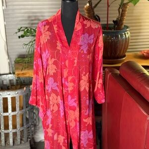 Victoria's Secret Red Floral Robe